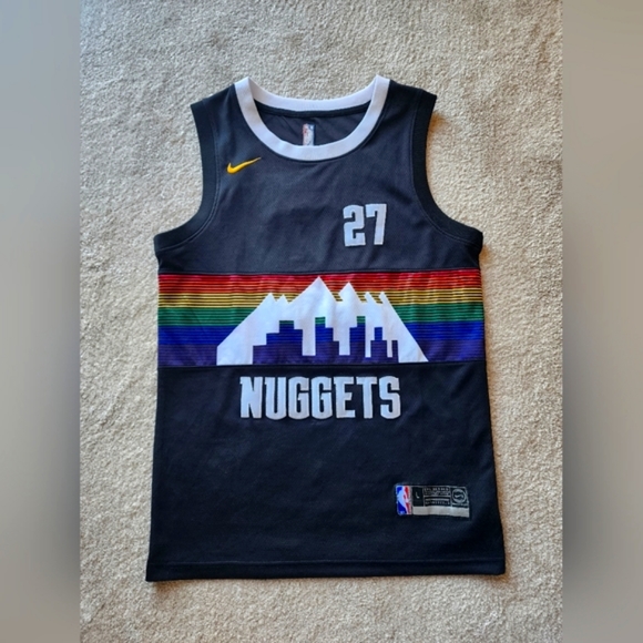 Nike Other - Nike Denver Nuggets Jamal Murray City Edition Jersey Rainbow Skyline Youth Large